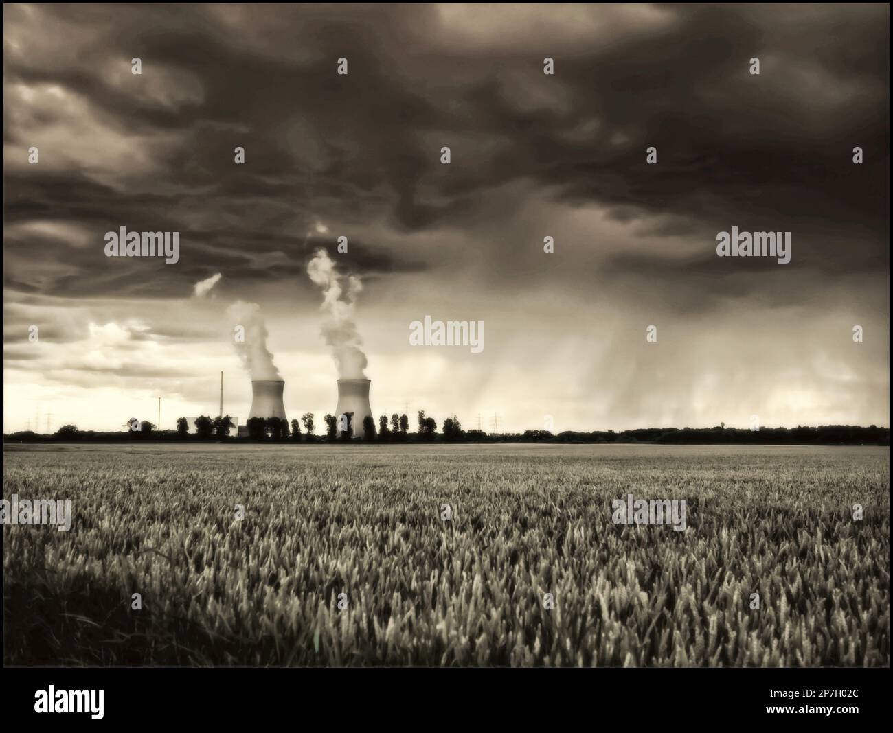 Kernkraftwerk Stockfoto