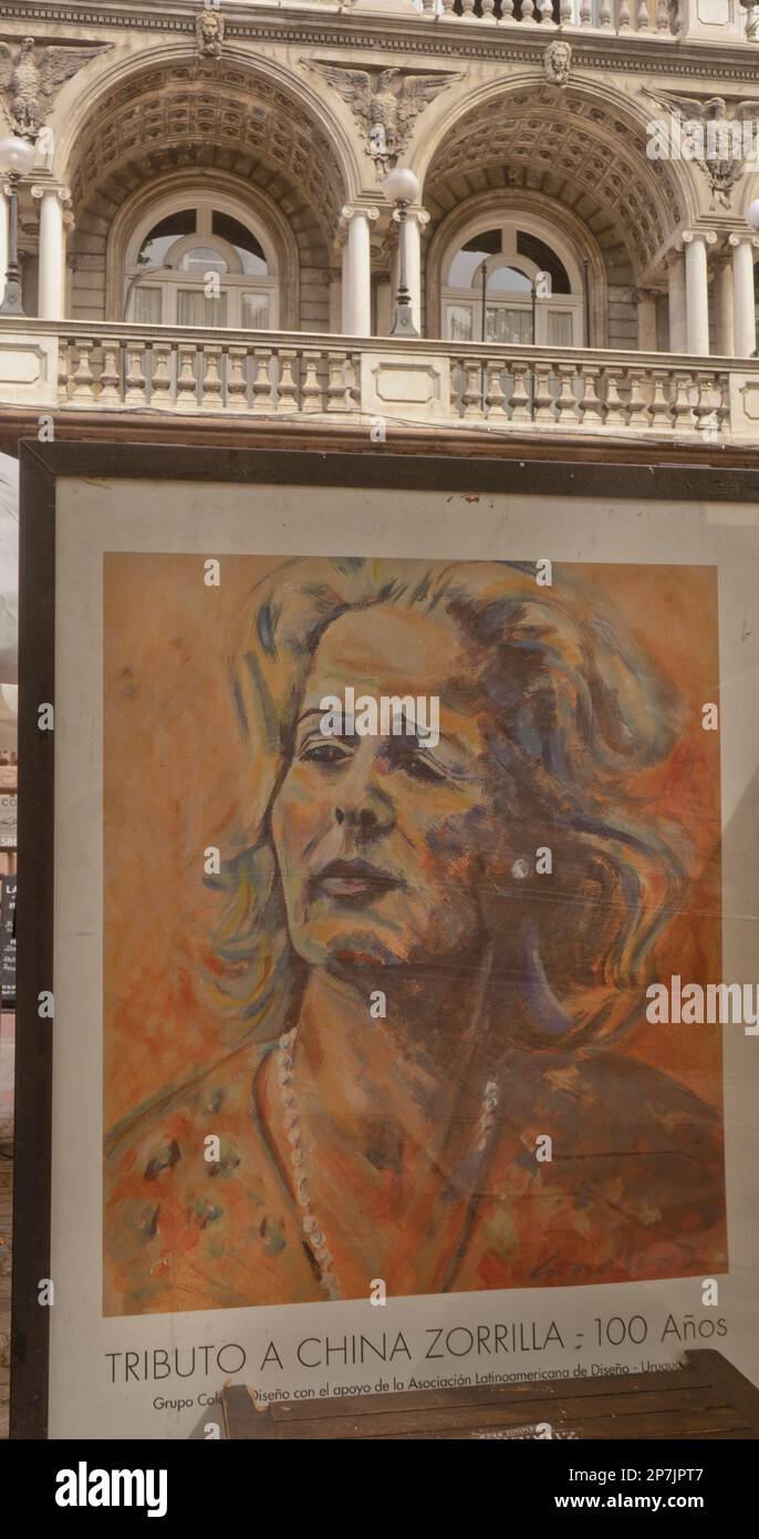 Portrait der preisgekrönten Schauspielerin China Zorrilla, Montevideo, Uruguay Stockfoto