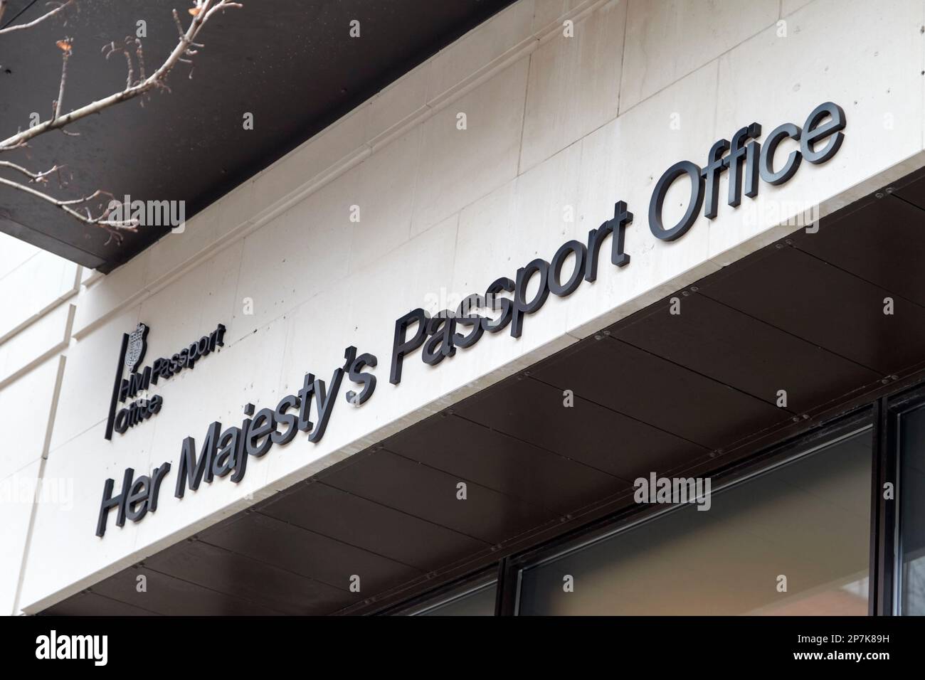 Ihre majestät Passstelle Belfast Nordirland UK Stockfoto