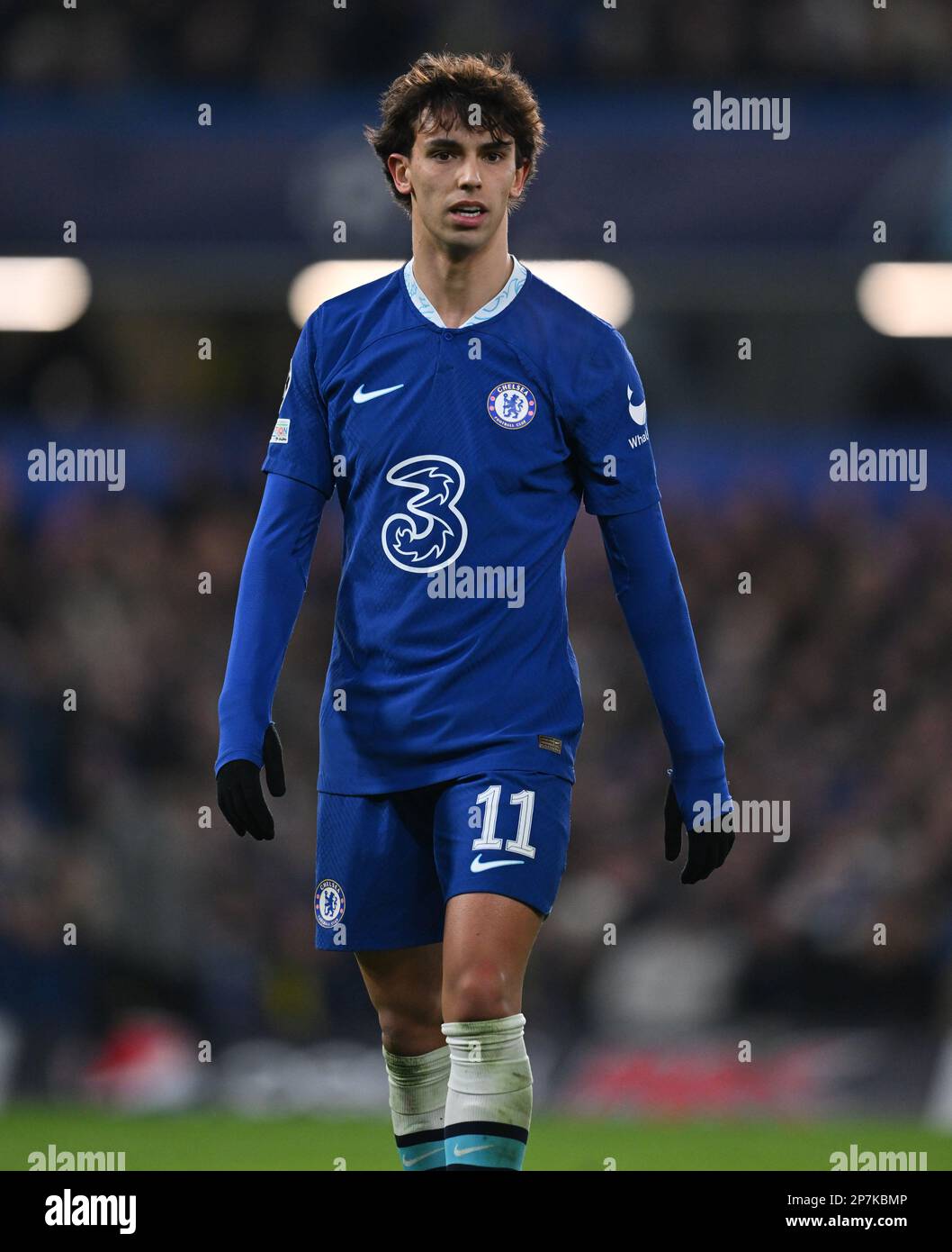 England, London, 07. März 2023 - Joao Felix von Chelsea während der UEFA Champions League-Runde mit 16. Teilstrecke zwei zwischen Chelsea und Borussia Dortmun Stockfoto