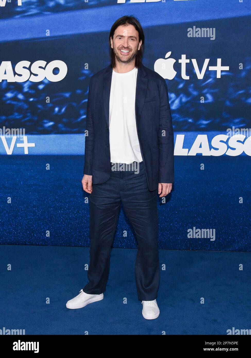 07. März 2023 - Westwood, Kalifornien - Spencer Jones. Apple Original Series „Ted Lasso“ Staffel 3 Premiere im Regency Village Theater. (Kreditbild: © Billy Bennight/AdMedia via ZUMA Press Wire) NUR REDAKTIONELLE VERWENDUNG! Nicht für den kommerziellen GEBRAUCH! Stockfoto