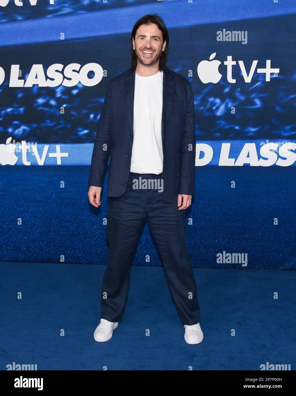 7. März 2023, Westwood, Kalifornien, USA: Spencer Jones nimmt an der Apple Original Series ''Ted Lasso'' Season 3 Premiere Teil. (Kreditbild: © Billy Bennight/ZUMA Press Wire) NUR REDAKTIONELLE VERWENDUNG! Nicht für den kommerziellen GEBRAUCH! Stockfoto