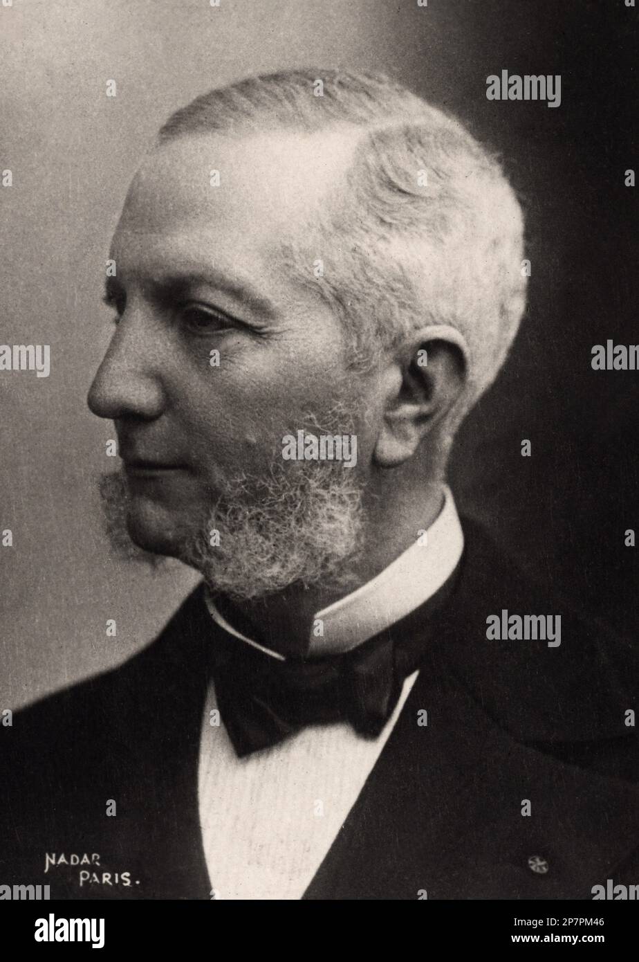 1890 Ca , Paris , FRANKREICH : der gefeierte französische Wissenschaftler Doktor Jean Casimir Felix GUYON ( 1831 - 1920 ) , Foto von Nadar , Paris . - foto storiche - foto storica - scienziato - Scienziato - Scientist - Portrait - ritratto - FRANCIA - barba - Bart - Cravatta - Krawatte - papillon - profilo - profile - DOTTORE - MEDICO - MEDICINA - Medicine - SCIENZA - SCIENCE - UROLOGIE - UROLOGE - UROLOGO - UROLOGIA --- Archivio GBB Stockfoto