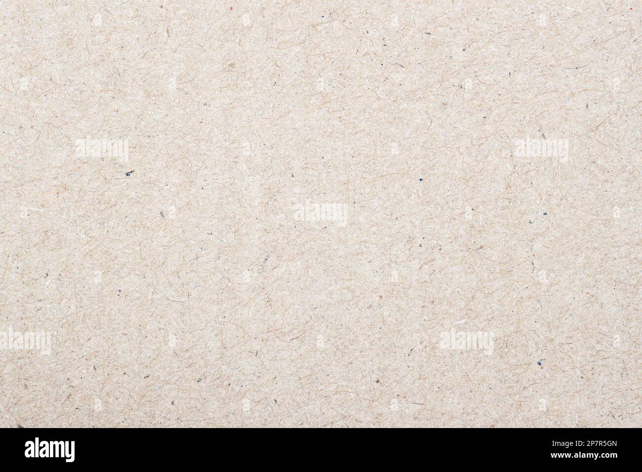 Natürlicher Papiertexturkartonhintergrund mit kleinen Zelluloseeinschlüssen Stockfoto