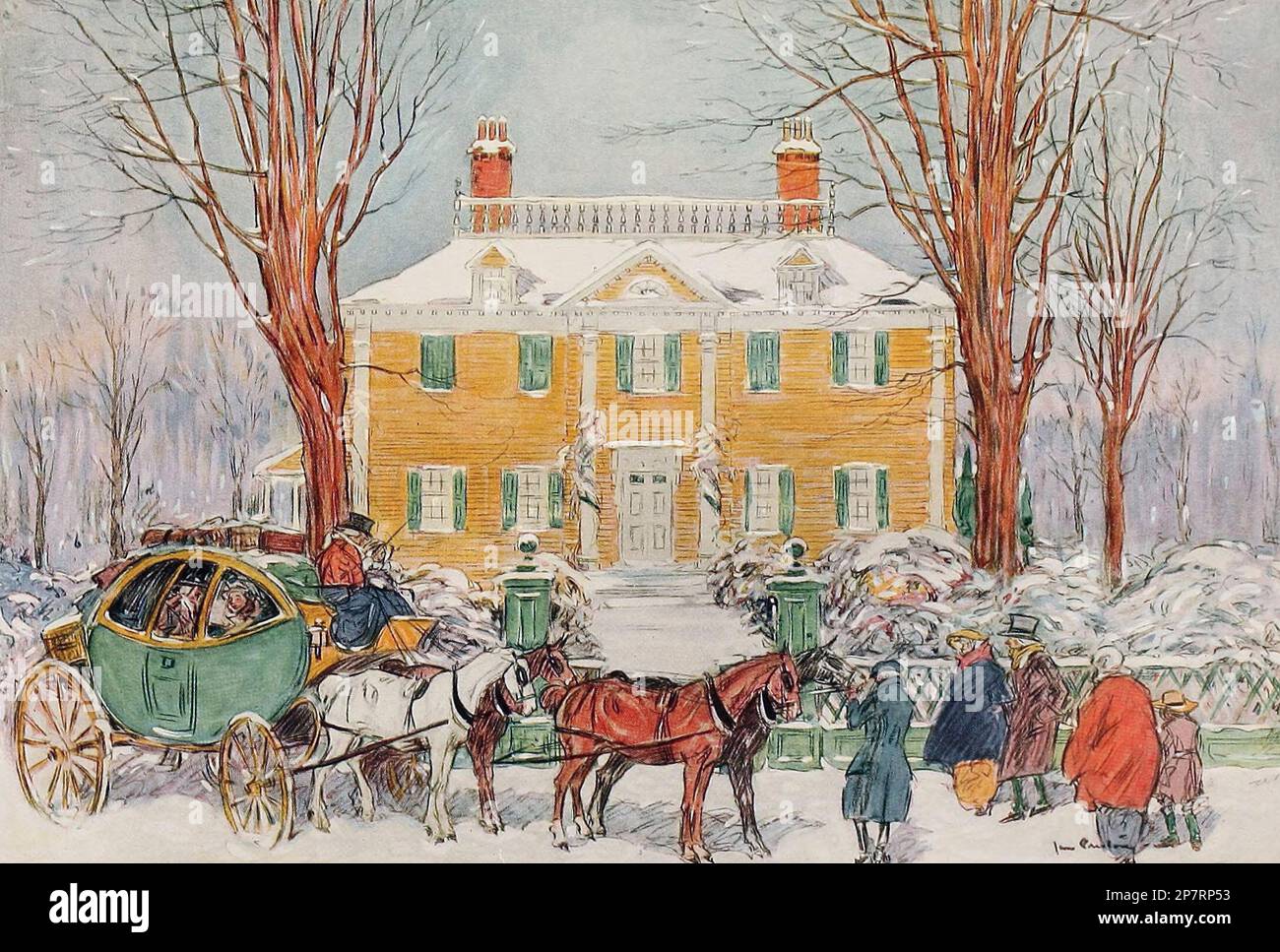 Das Longfellow-Haus, ca. 1900 Stockfoto