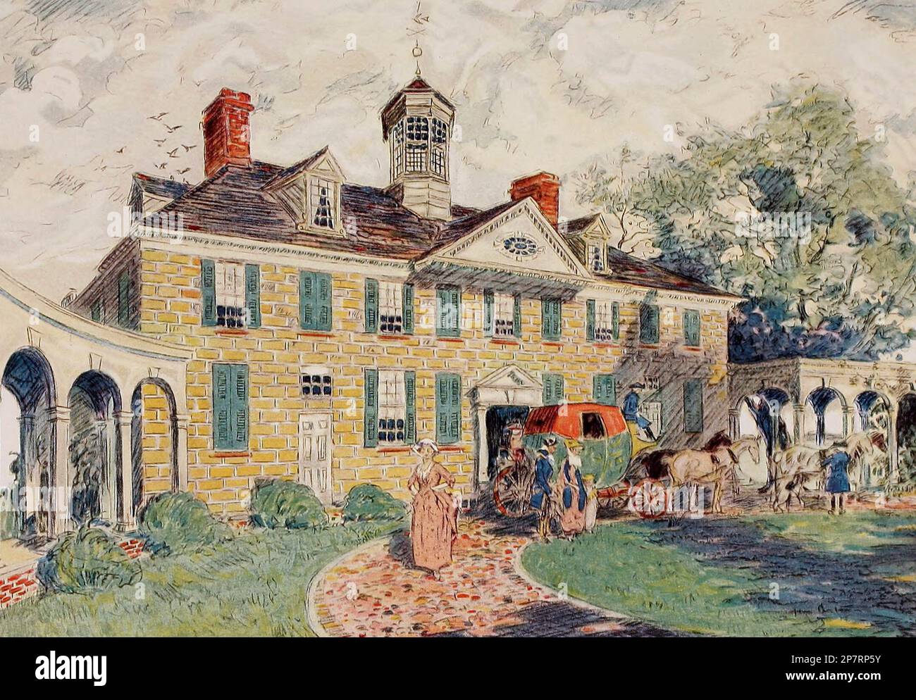 Mount Vernon, ca. 1900 Stockfoto