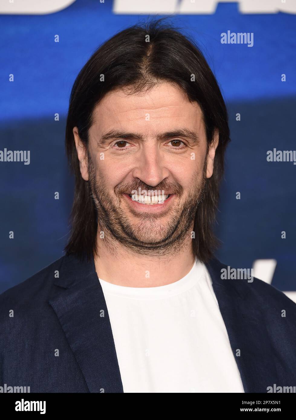 7. März 2023, Westwood, Kalifornien, USA: Spencer Jones kommt zur Premiere von Ã”Ted LassoÃ in der Saison 3 im Village Theatre. (Kreditbild: © Lisa O'Connor/ZUMA Press Wire) NUR REDAKTIONELLE VERWENDUNG! Nicht für den kommerziellen GEBRAUCH! Stockfoto