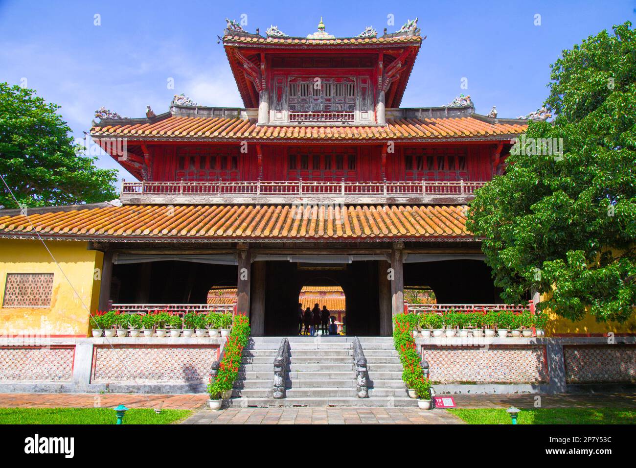 Vietnam, Hue, Zitadelle, Kaiserstadt, Mieu-Tempel, Stockfoto