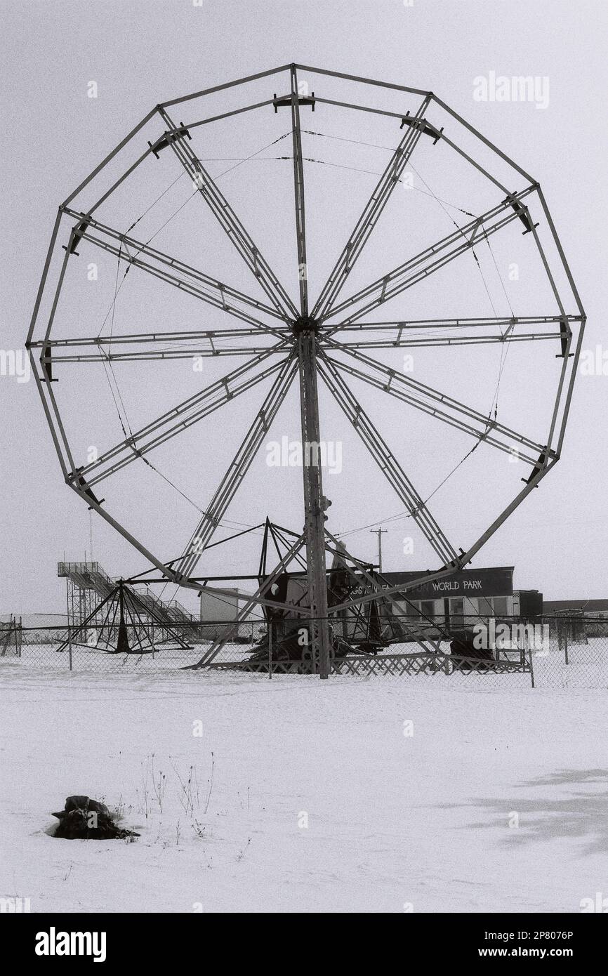 Verlassenes Riesenrad, Kingston, ON, Kanada. Stockfoto