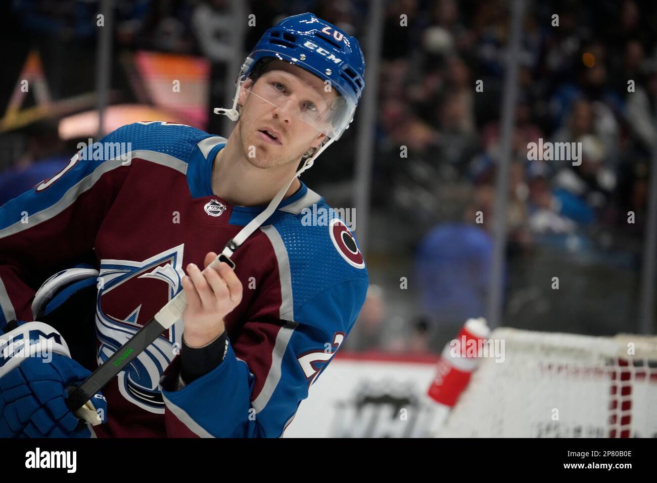 Colorado Avalanche center Lars Eller (20) in the second period of an