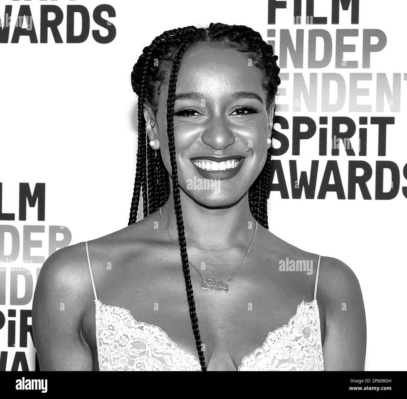 Santa Monica, Kalifornien - 04. März 2023: Rebecca Huntt nimmt an den Film Independent Spirit Awards 2023 Teil Stockfoto