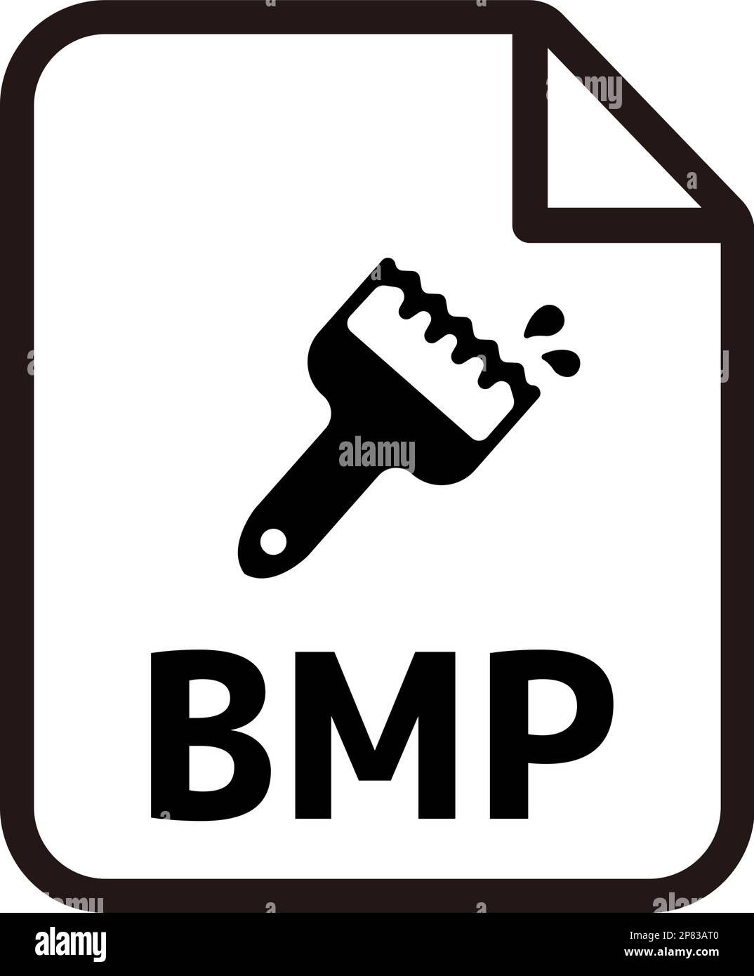 Dateiformate Vektorsymbol Illustration | BMP, Bitmap Stock Vektor