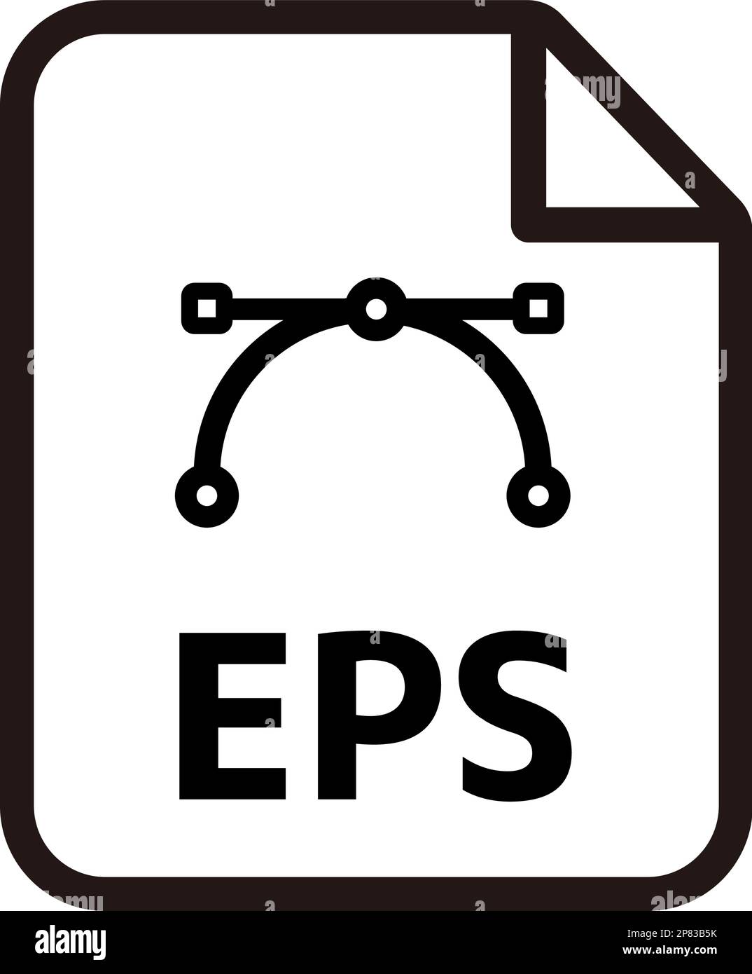 Dateiformate Vektorsymbol Illustration | eps Stock Vektor