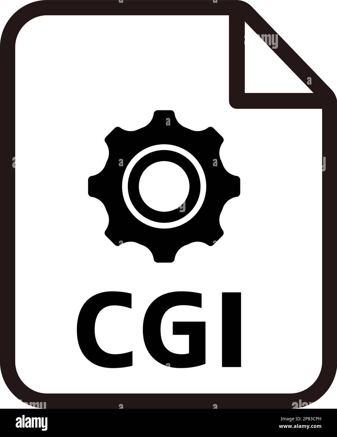 Dateiformate Vektorsymbol Illustration | CGI Stock Vektor