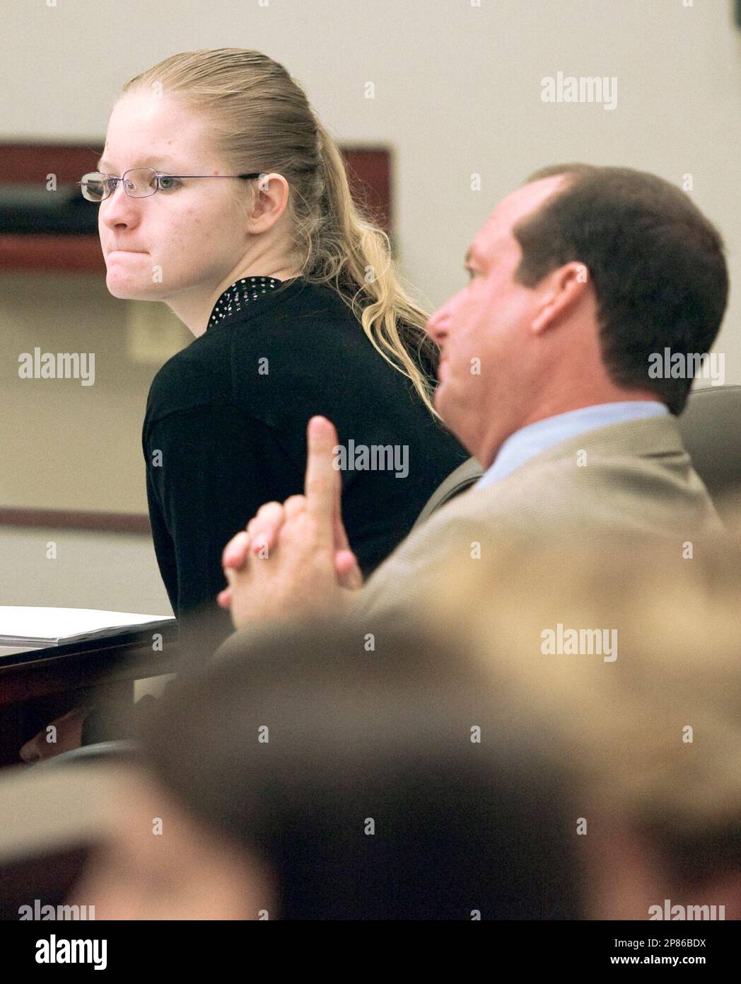Leppert watches the members of the jury as lead prosecutor for