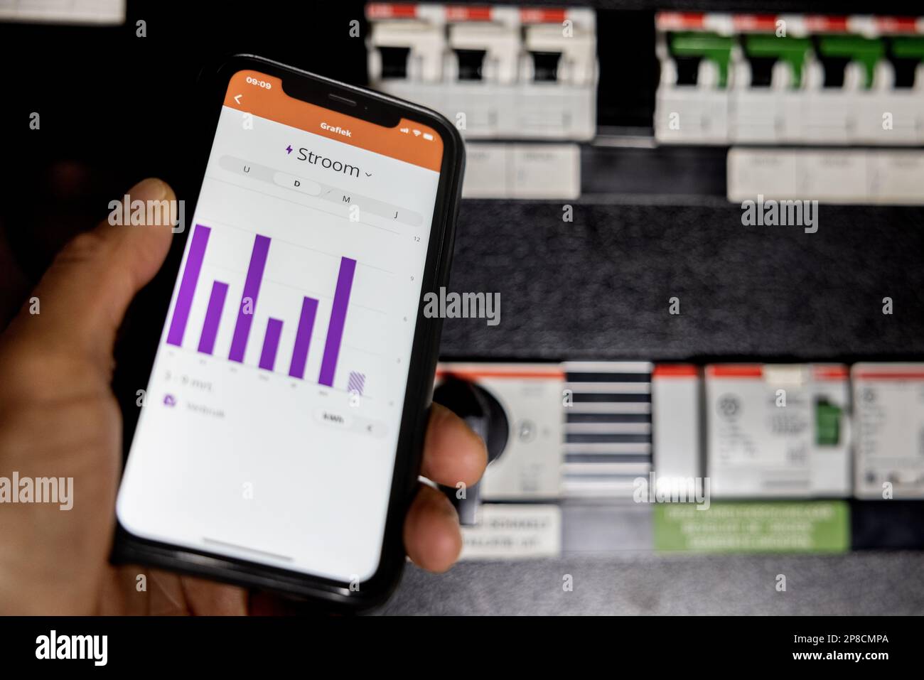 ANSCHAULICH – Eneco senkt variable Strompreise für Bestandskunden vom 1. April bis unter die Preisobergrenze ANP / Hollandse Hoogte / Laurens van Putten netherlands Out - belgien out Stockfoto