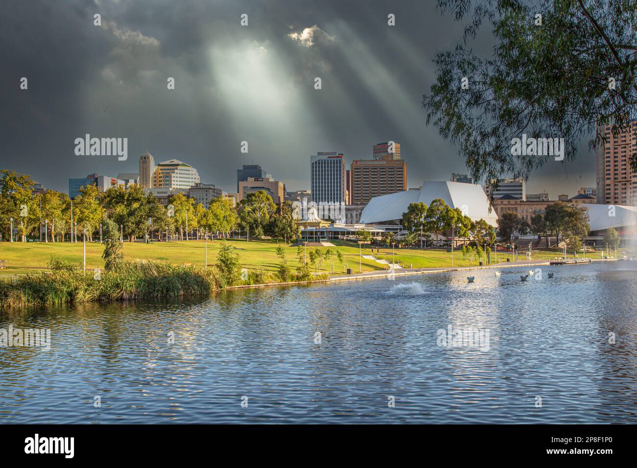 River Torrens Adelaide Festival City South Australia Stockfoto