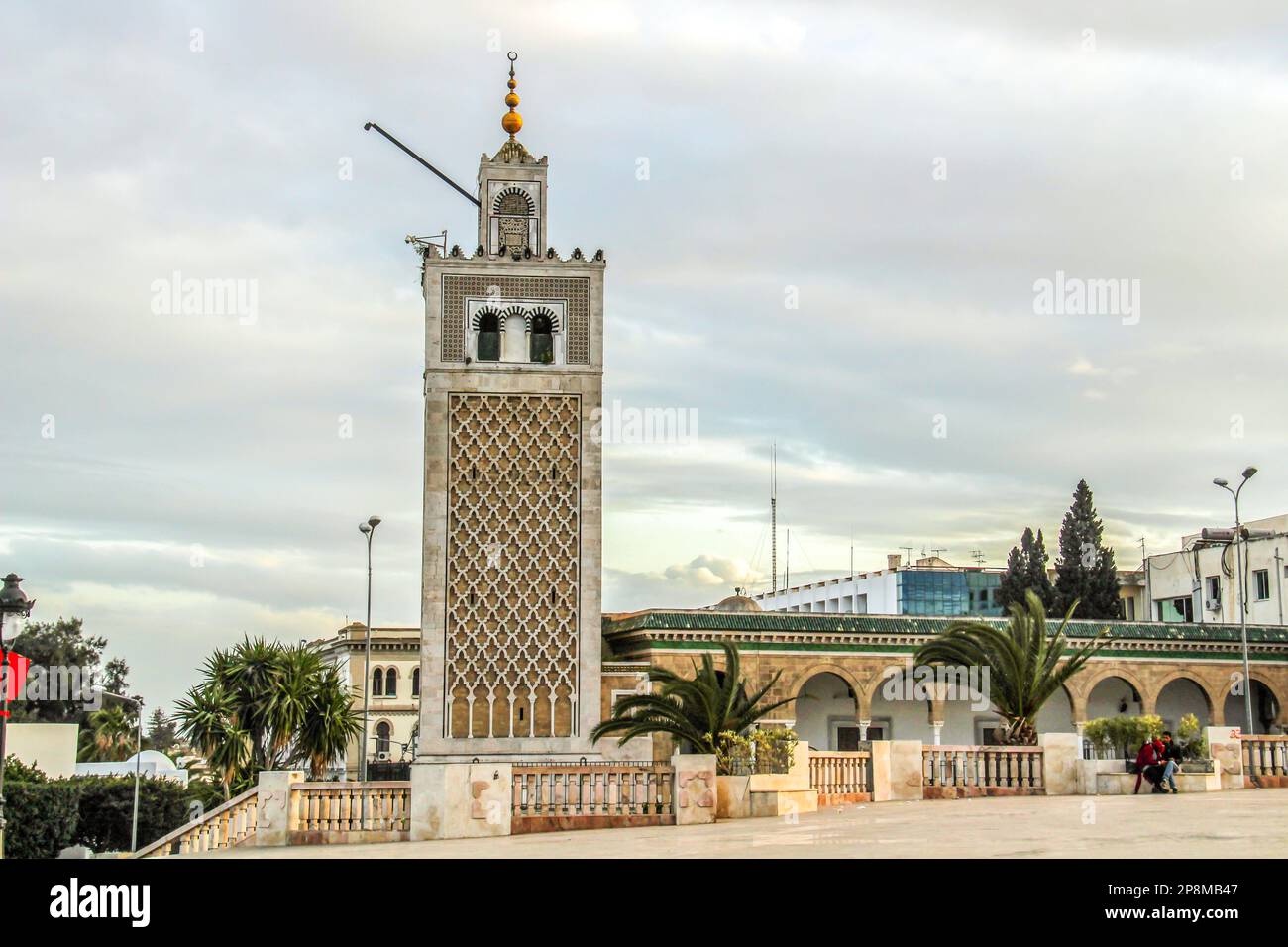 Medina von tunis, Kasbah-Moschee Stockfoto