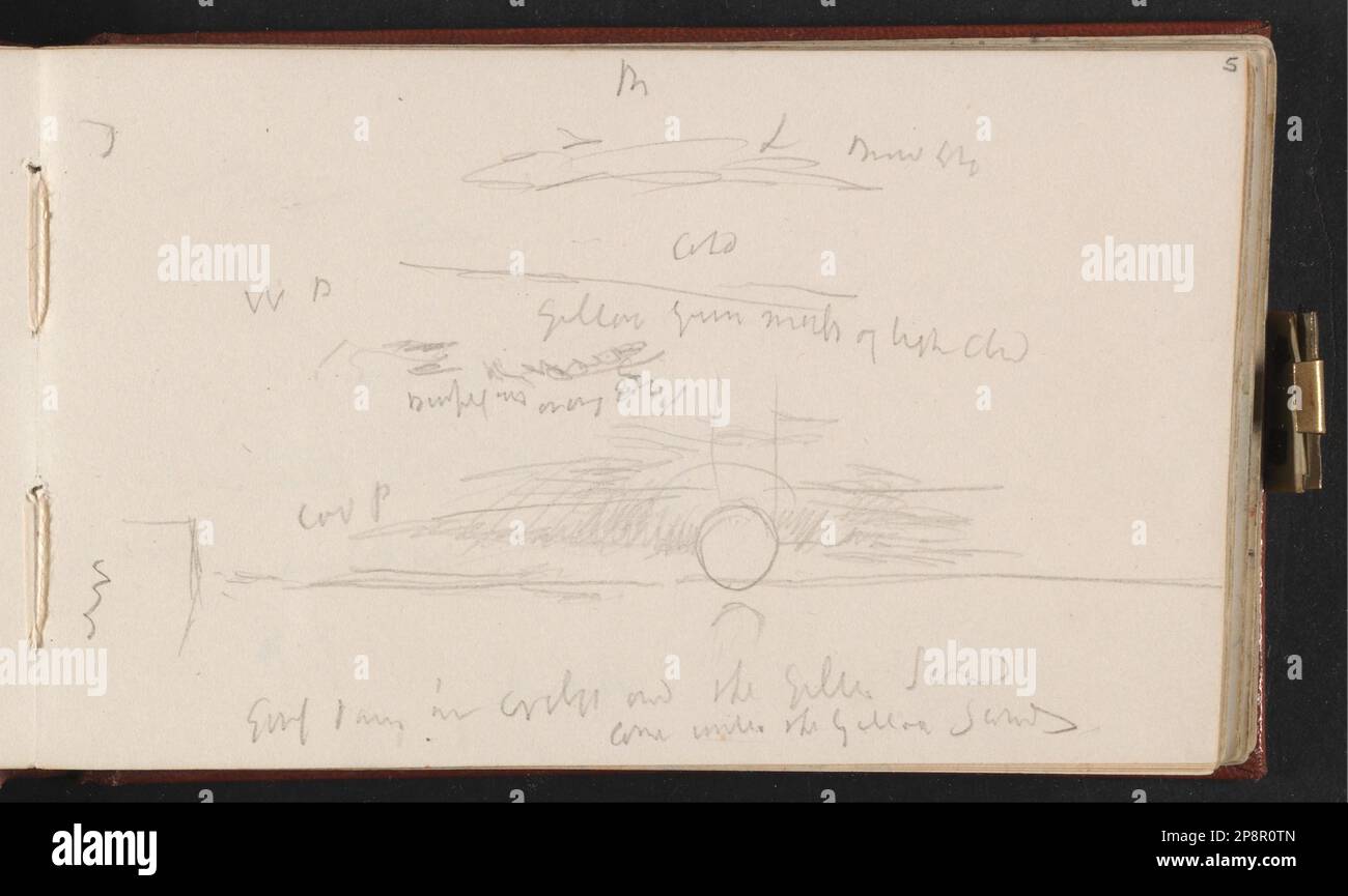 Das Channel Sketchbook, circa 1845, von Joseph Mallord William Turner Stockfoto