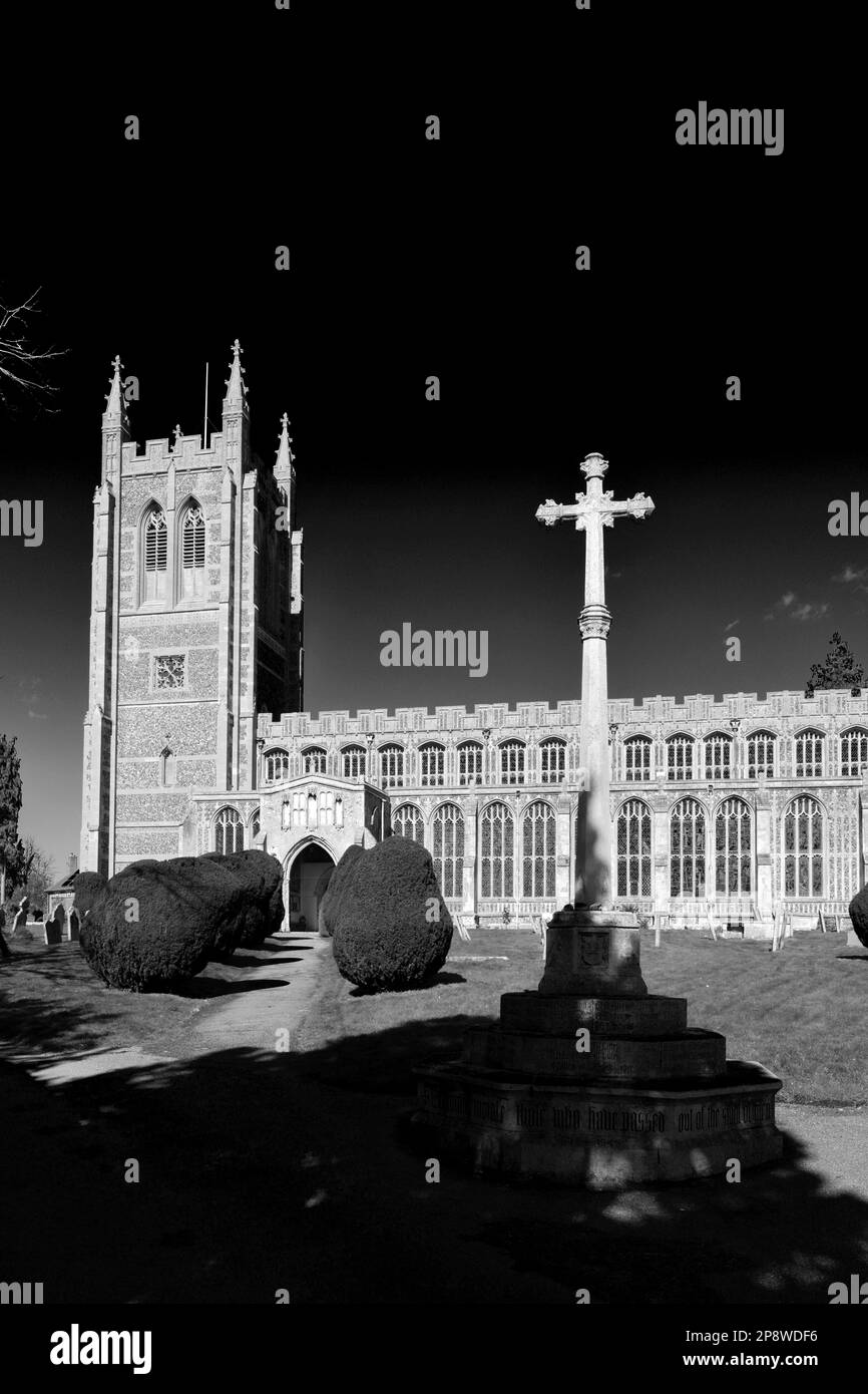 Holy Trinity Church, Long Melford Village, Suffolk County, England, Großbritannien Stockfoto