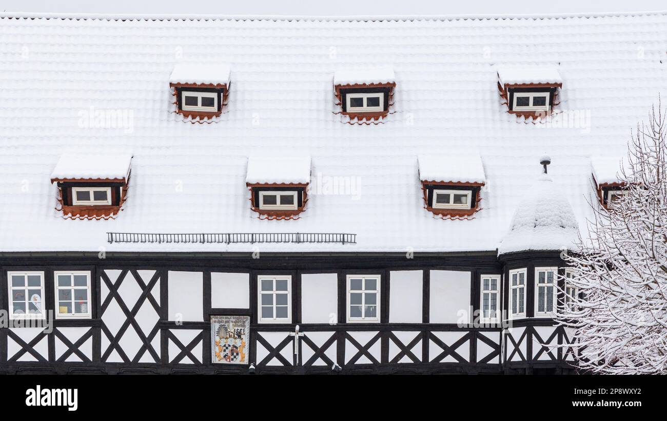 Impressionen aus Ballenstedt im Harz Stockfoto