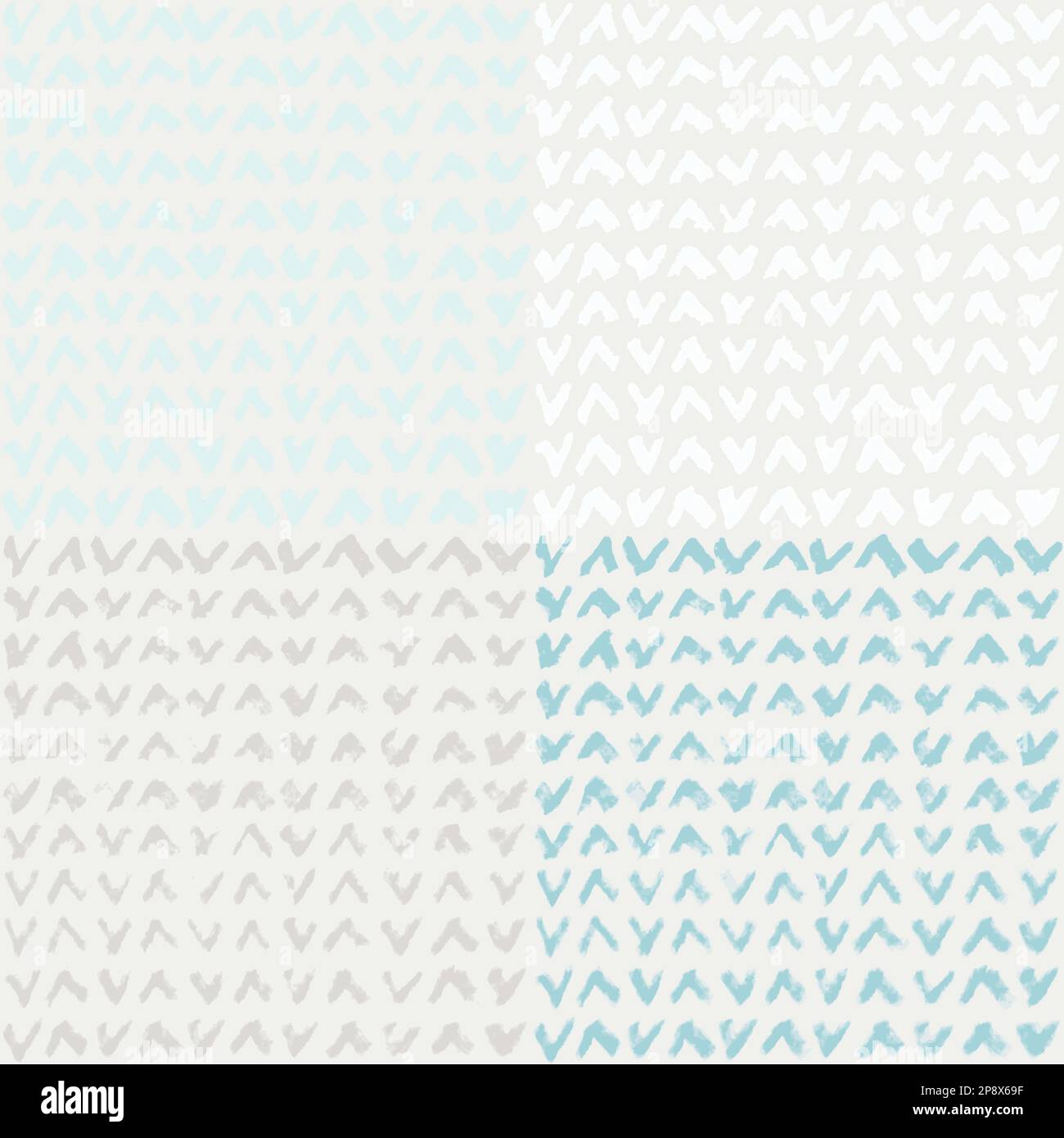 Helles abstraktes nahtloses graues Muster mit handgezeichneten Zecken. Grafischer Vektorhintergrund. CMYK-Farbmodus Stock Vektor