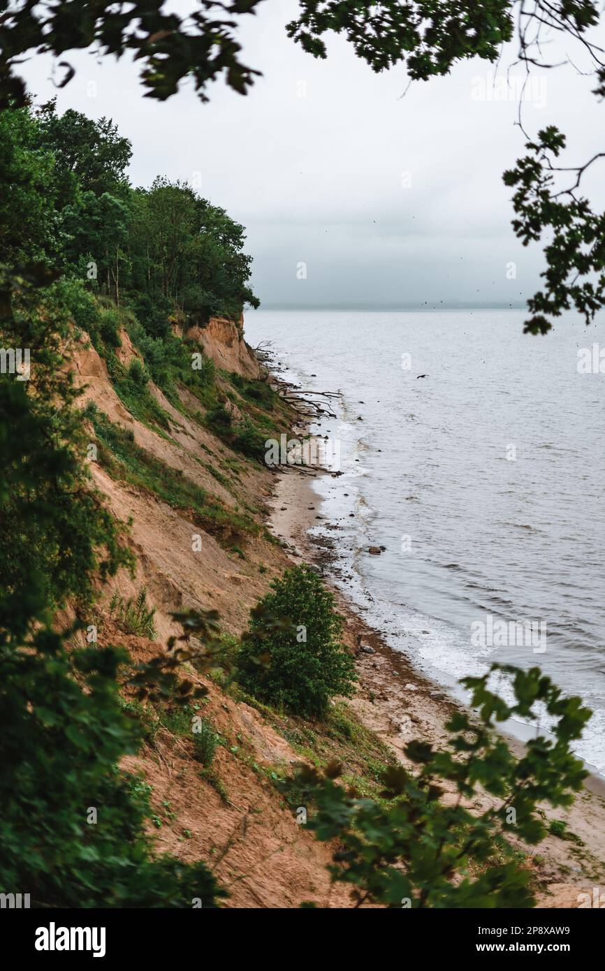 Ostsee in Deutschland an einem bewölkten Tag Stockfoto