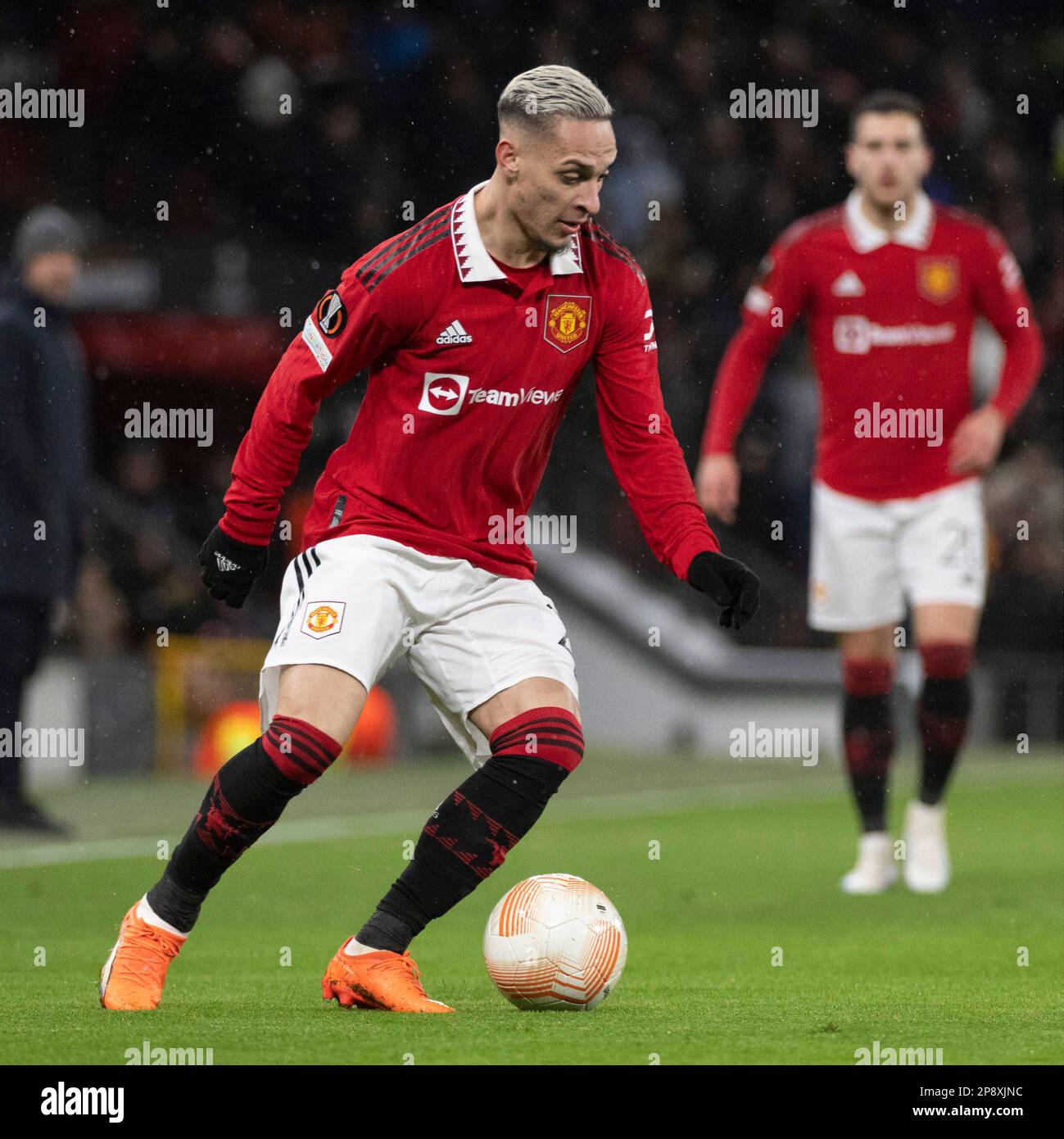 Manchester, Großbritannien. 09. März 2023. Anthony während des UEFA Europa League Fußballspiels zwischen Manchester United und Real Betis Credit: CORDON PRESS/Alamy Live News Stockfoto