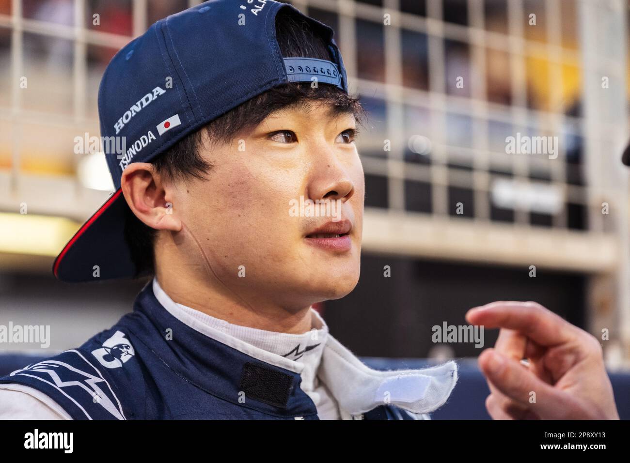MANAMA, BAHRAIN, Sakhir Circuit, 5. März 2023: Nr. 22, Yuki TSUNODA, JAP, Team Scuderia Alpha Tauri, während des Bahrain Formel 1 Grand Prix bei der Ba Stockfoto