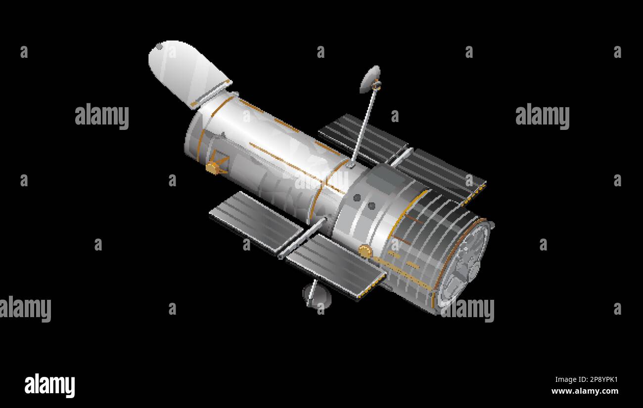Abbildung des Hubble Space Telescope Stock Vektor