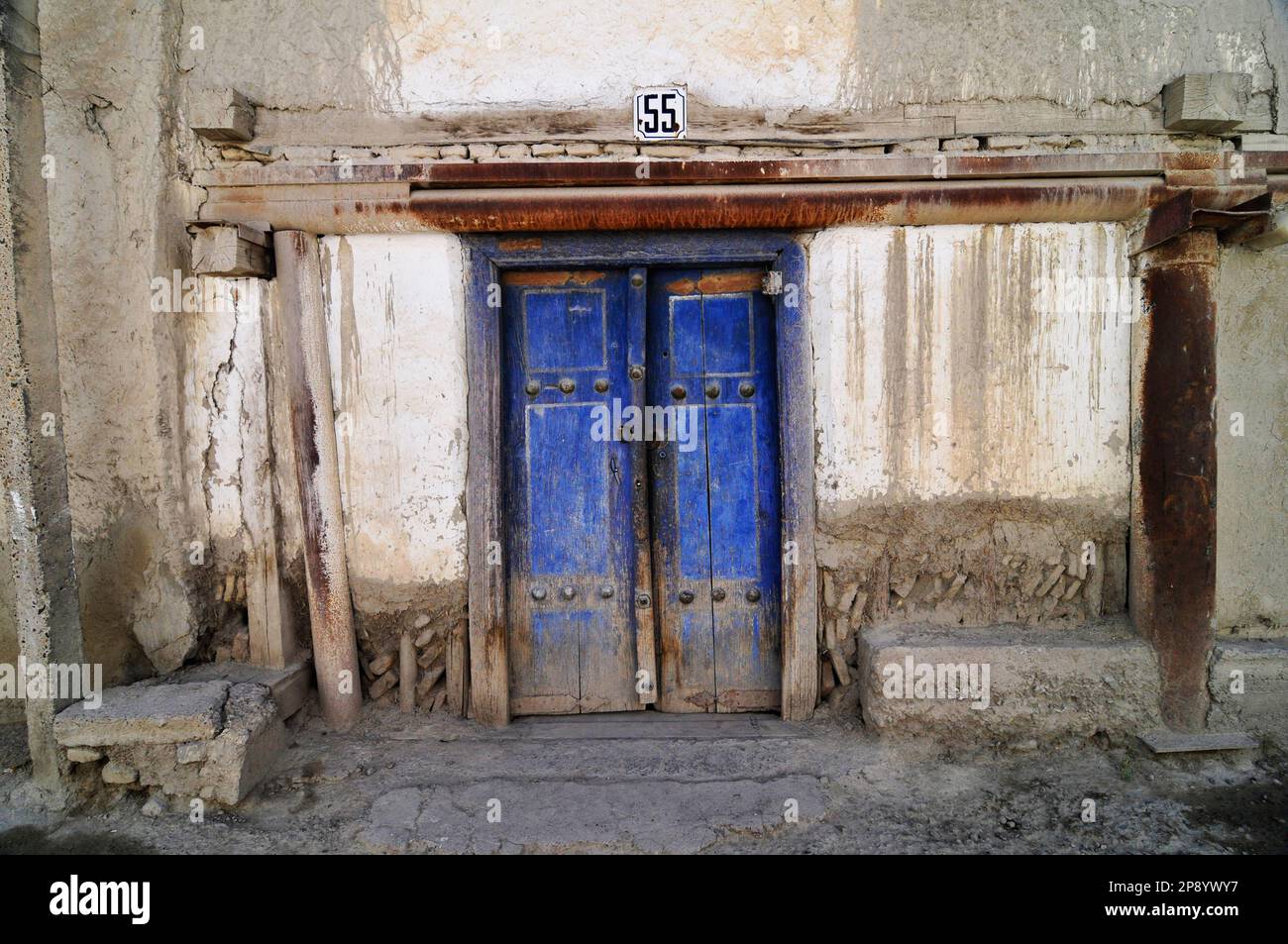 Alte Häuser in der Altstadt von Bukhara, Usbekistan. Stockfoto