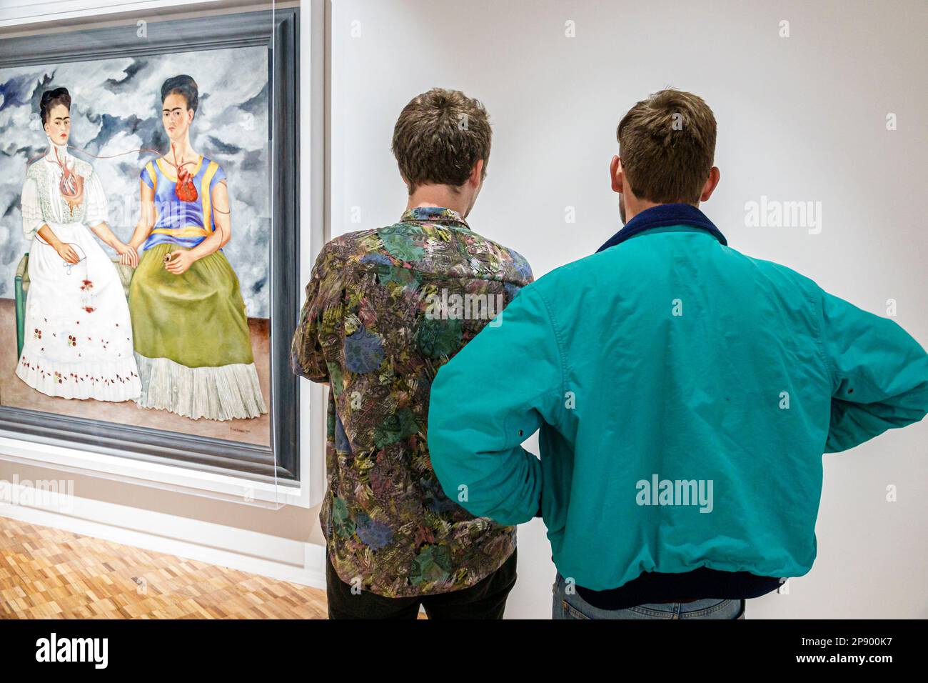 Mexiko-Stadt, Museo de Arte Moderno, Museum für moderne Kunst, Chapultepec Parque Park, Expresionismo Mexicano Mexikanischer Expressionismus Margarita Nelken, Las dos F. Stockfoto