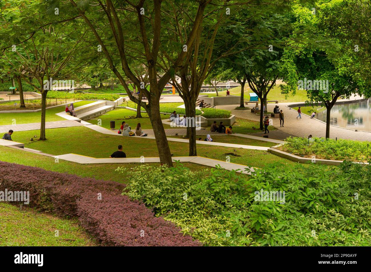 KLCC Park, Kuala Lumpur, Malaysia Stockfoto