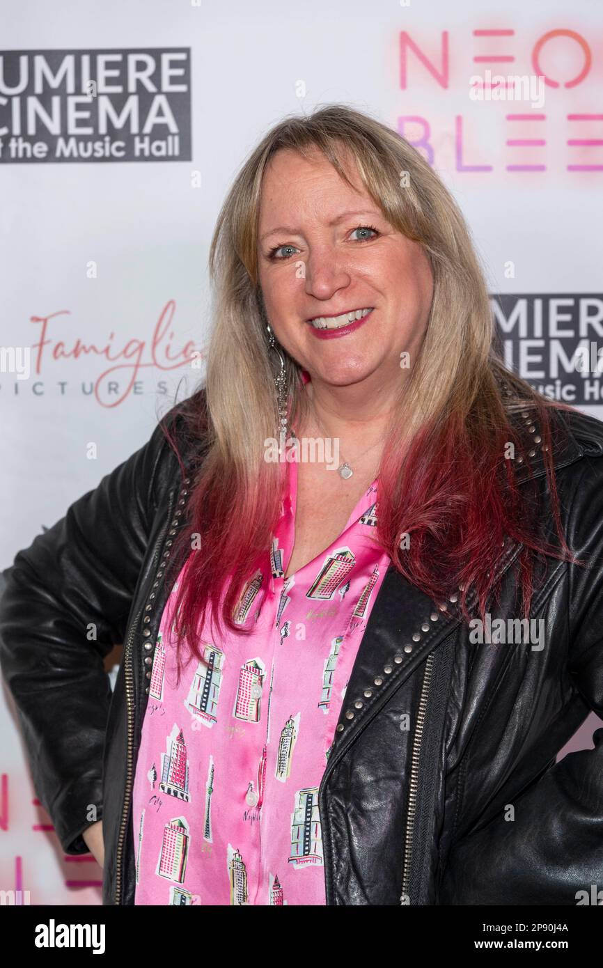 Los Angeles, Kalifornien 9. März 2023, Filmschaffer Susan Dynner nimmt an der Premiere „Neon Bleed“ Los Angeles Teil, die am 9. März 2023 in der Lumiere Music Hall, Los Angeles, CA stattfindet Stockfoto