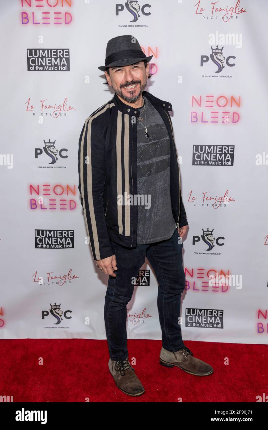 Los Angeles, Kalifornien 9. März 2023, Schauspieler Patriciao Doren nimmt an der Premiere „Neon Bleed“ Los Angeles in der Lumiere Music Hall Teil, Los Angeles, CA 9. März 2023 Stockfoto