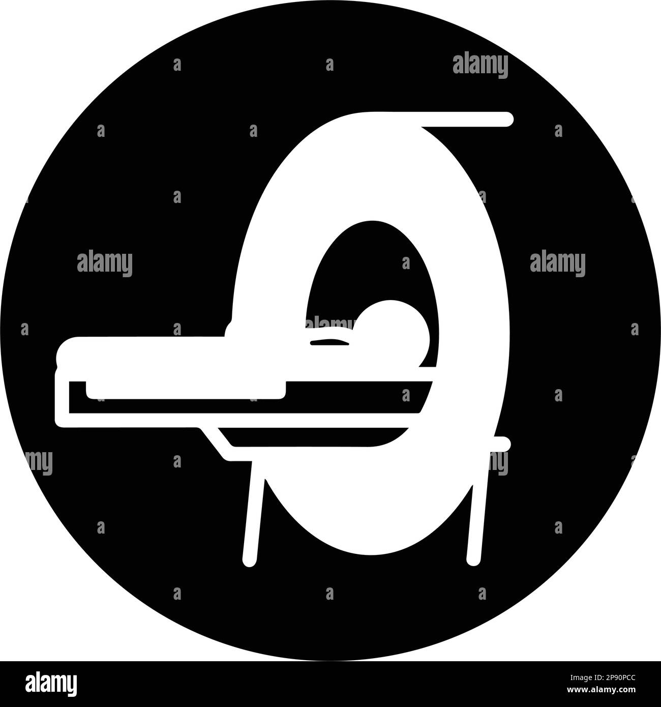 Symbol für Computertomographie. Schönes Design und vollständig editierbare Vektor für kommerzielle, Printmedien, Web oder jede Art von Design-Projekte. Stock Vektor