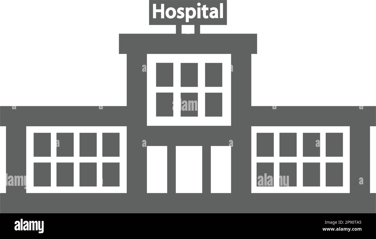 Klinik, Krankenhaus Symbol / Vektorgrafiken. Verwendung für kommerzielle, Printmedien, Web oder jede Art von Design-Projekten. Stock Vektor