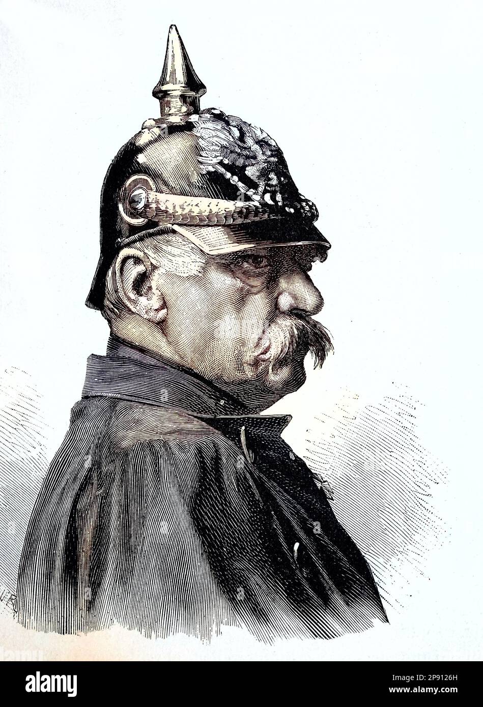 Albrecht Theodor Emil Graf von Roon, 1803 - 1879, war ein preußischer Soldat und Staatsmann. Als Kriegsminister von 1859 bis 1873 war Roon neben Otto von Bismarck und Helmuth von Moltke eine dominierende Figur in Preußens Regierung, Situation aus der Zeit des Deutsch-Französischen Krieges, 1870-1871, Historisch, digital restaurierte Reproduktion von einer Vorlage aus dem 19. Hundert Stockfoto