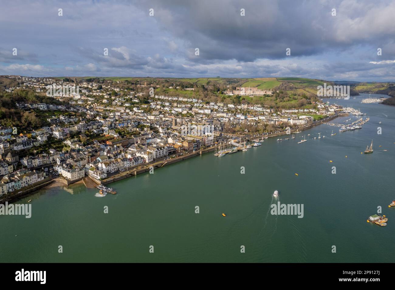 Dartmouth, Devon - Drohnenfoto Stockfoto