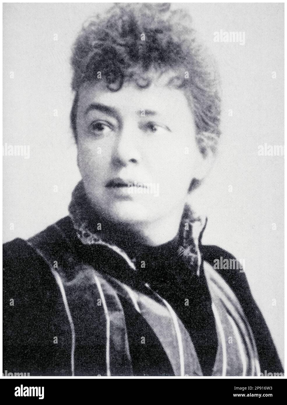 Bertha von Suttner (1843-1914), österreichisch-böhmische Pazifistin und Schriftstellerin, erste Frau, die den Friedensnobelpreis erhalten hat, Porträtfoto von KK Hof-Atelier Adèle, ca. 1890 Stockfoto