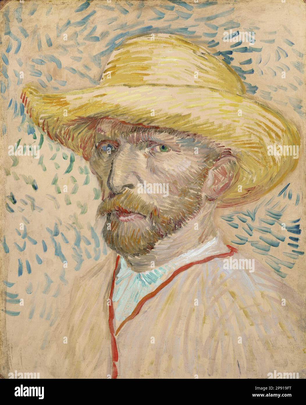 Selbstbildnis von Vincent Van Gogh 1887 Stockfoto