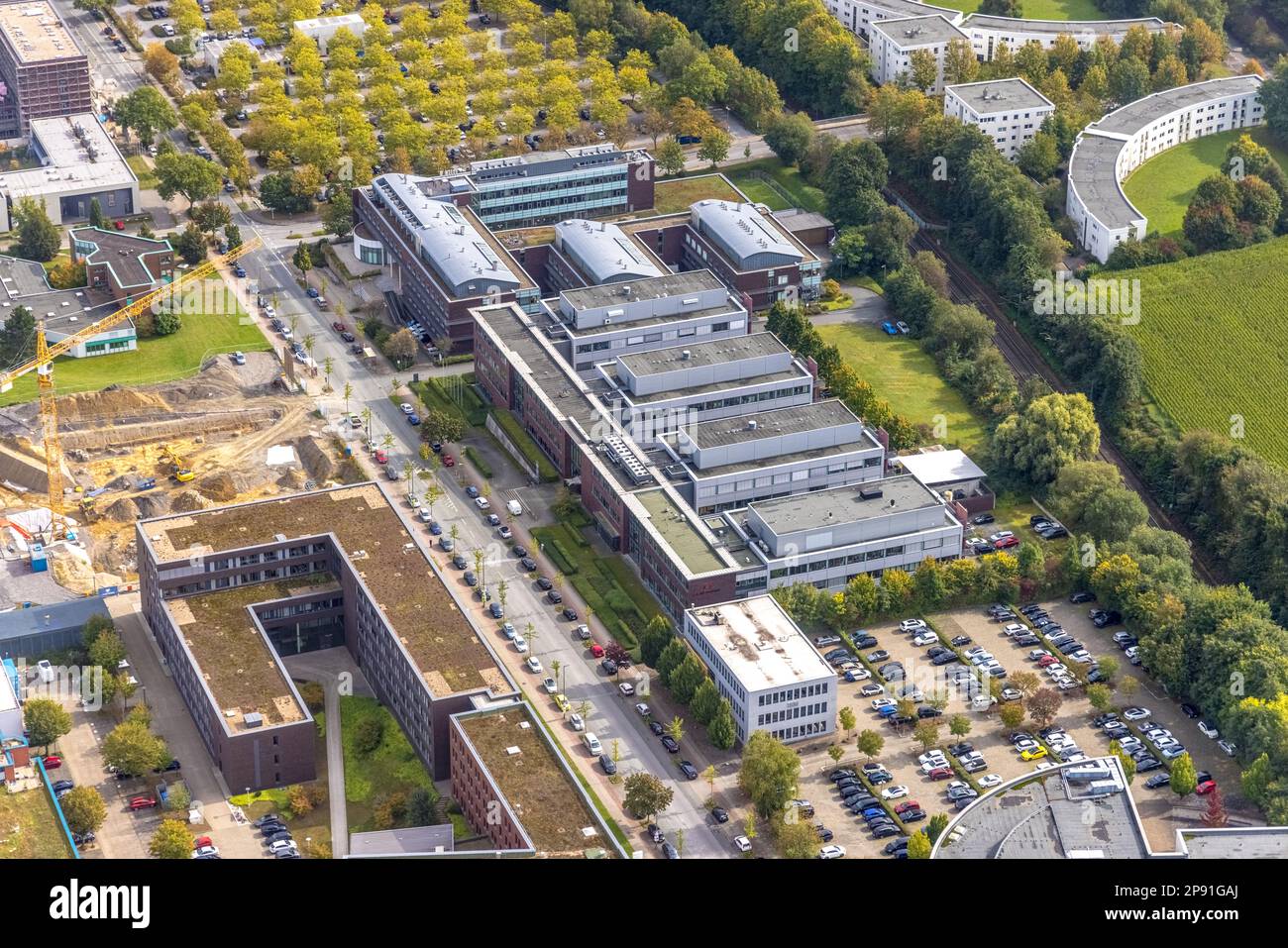 Luftaufnahme der TZDO - TechnologieZentrumDortmund GmbH, Dortmunder Universität für Technologie mit dem BioMedicineCenter BMZ und dem Max-Planck-Institut o Stockfoto