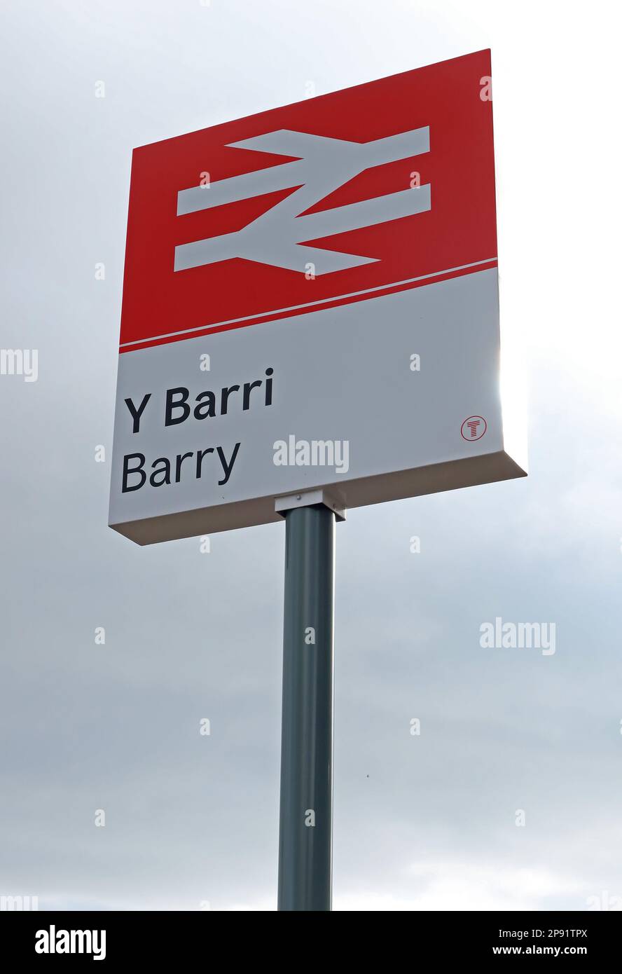 Barry Bahnhof, Broad Street, ( Y Barri), Vale of Glamorgan, South Wales, Cymru, Großbritannien Stockfoto