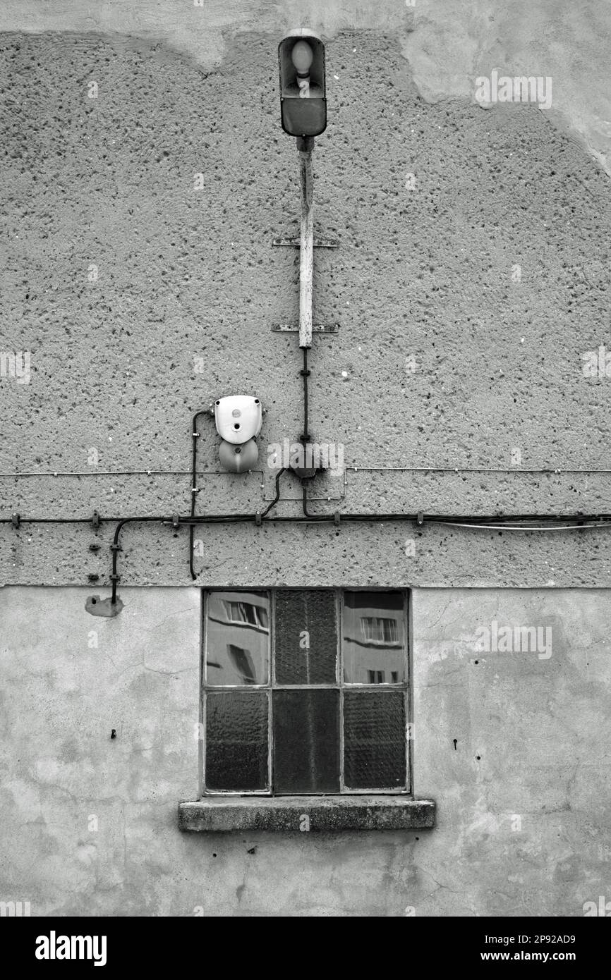 Mauer einer alten Kornhalle im Landkreis Ueckermuende Westpommern Greifswald Mecklenburg-Vorpommern Deutschland Europa Stockfoto