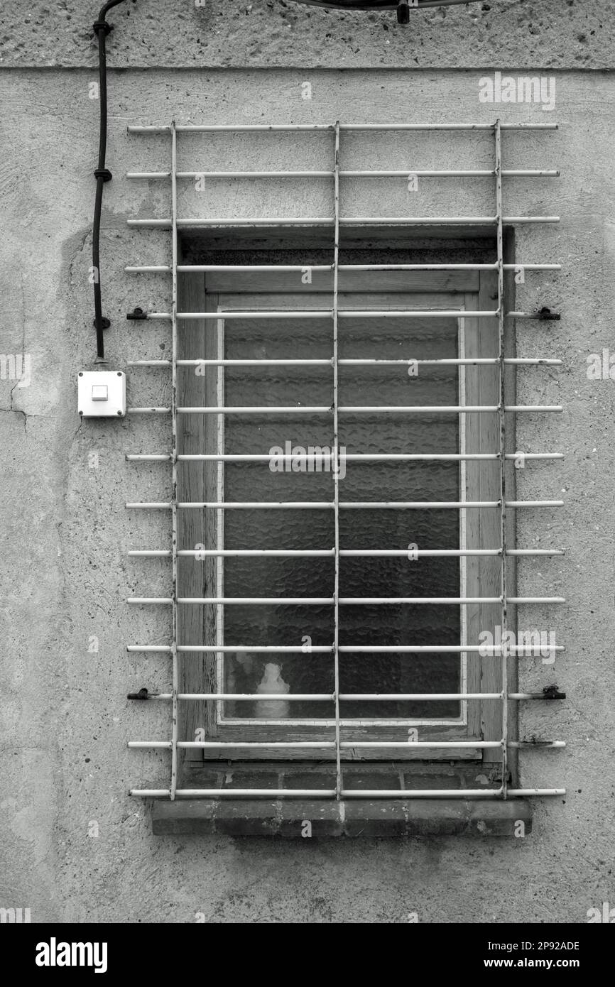 Mauer einer alten Kornhalle im Landkreis Ueckermuende Westpommern Greifswald Mecklenburg-Vorpommern Deutschland Europa Stockfoto