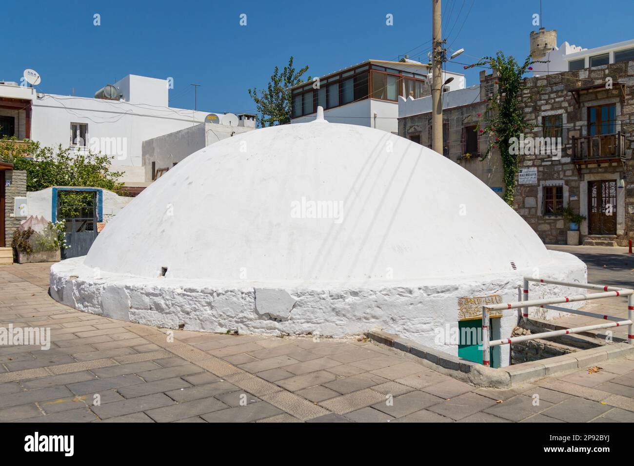 Unterirdische sarnic in Bodrum, Türkei Stockfoto