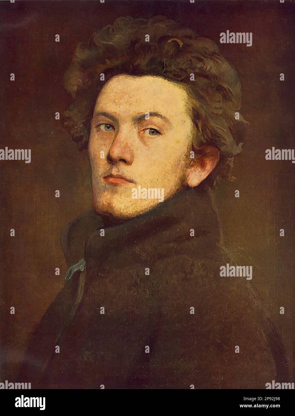 Székely Bertalan - Önarckép - Magyar Iskola - XIX - Székely Bertalan - Selbstportrait - Ungarische Schule - 19. Jahrhundert Stockfoto