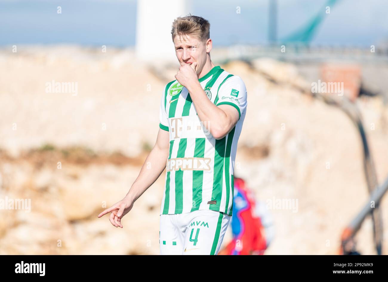 La Nucia, Spanien – 16. Januar 2023. Ferencvaros Center-back Mats Knoester während der Club Friendly Ferencvaros vs Viktoria Plzen (0-0). Stockfoto