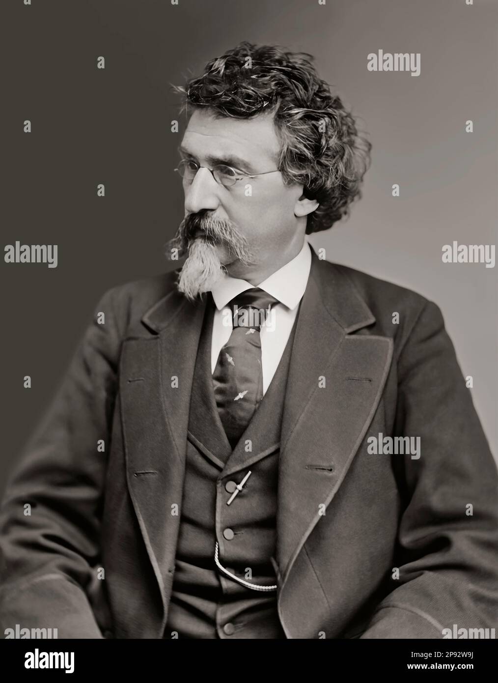 Mathew B. Brady, 1823-1896, früher amerikanischer Fotograf, digital restauriert Stockfoto