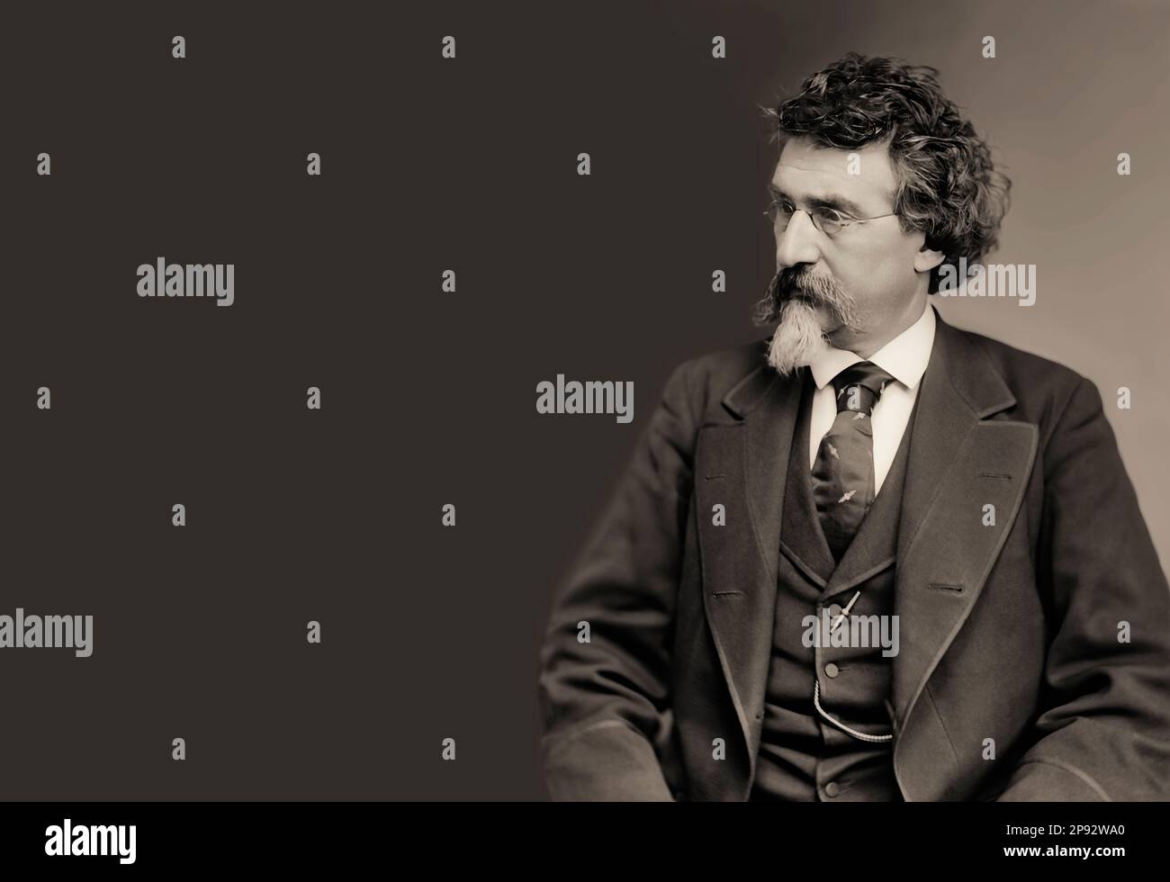 Mathew B. Brady, 1823-1896, früher amerikanischer Fotograf, digital restauriert Stockfoto